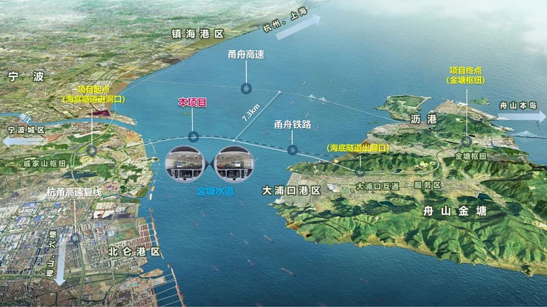 甬舟高速公路復線(xiàn)二期工程金塘海底隧道正式開(kāi)工